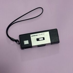 Unitron Tele 400 110 Film‎ Camera Grip Flash Silver Black Vintage Untested